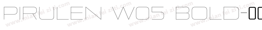 Pirulen W05 Bold字体转换